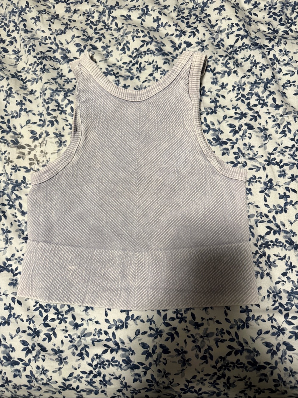 Women’s Cropped Ribbed Tank Top - Cream